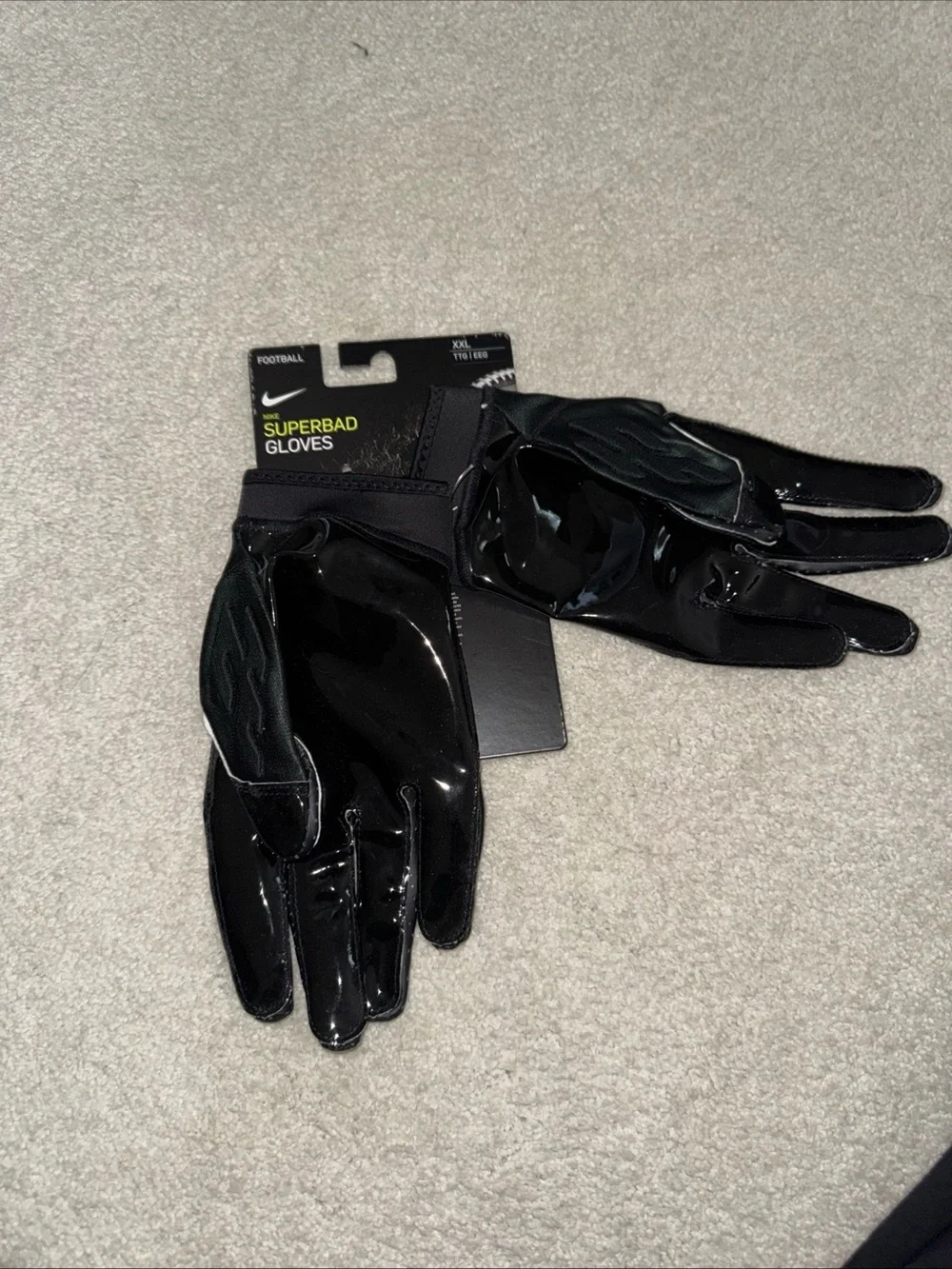 Nike Superbad Jordan Black White Football Gloves Magnigrip Size XXL NWT